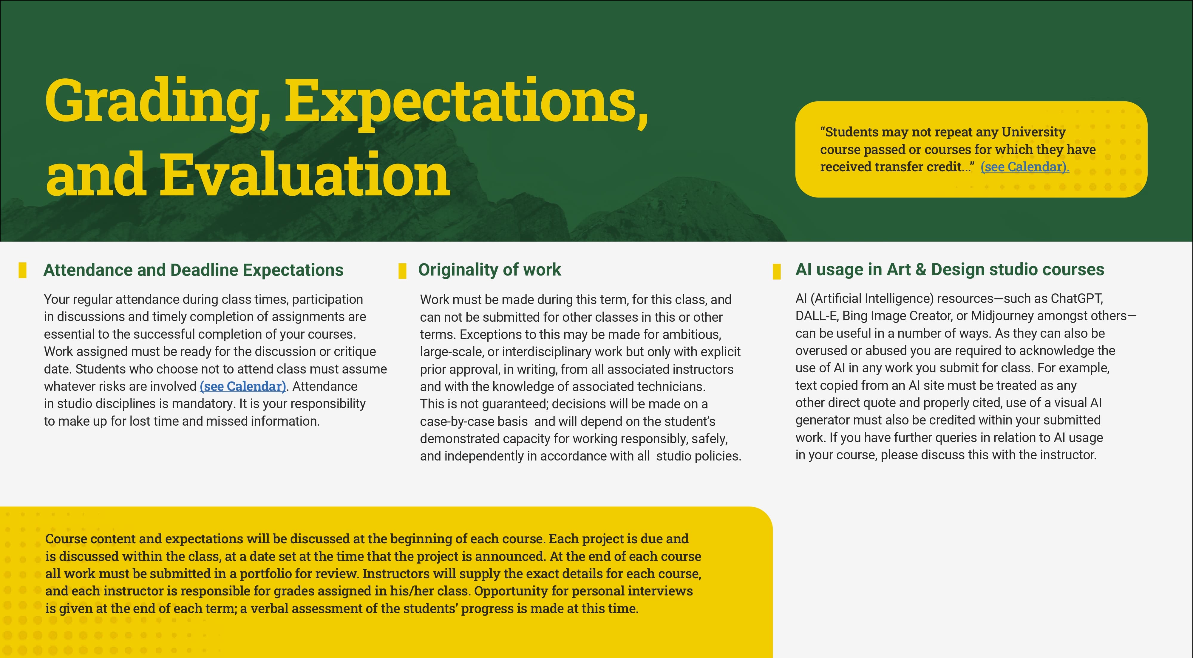 Grading, Expectations, and Evaluation